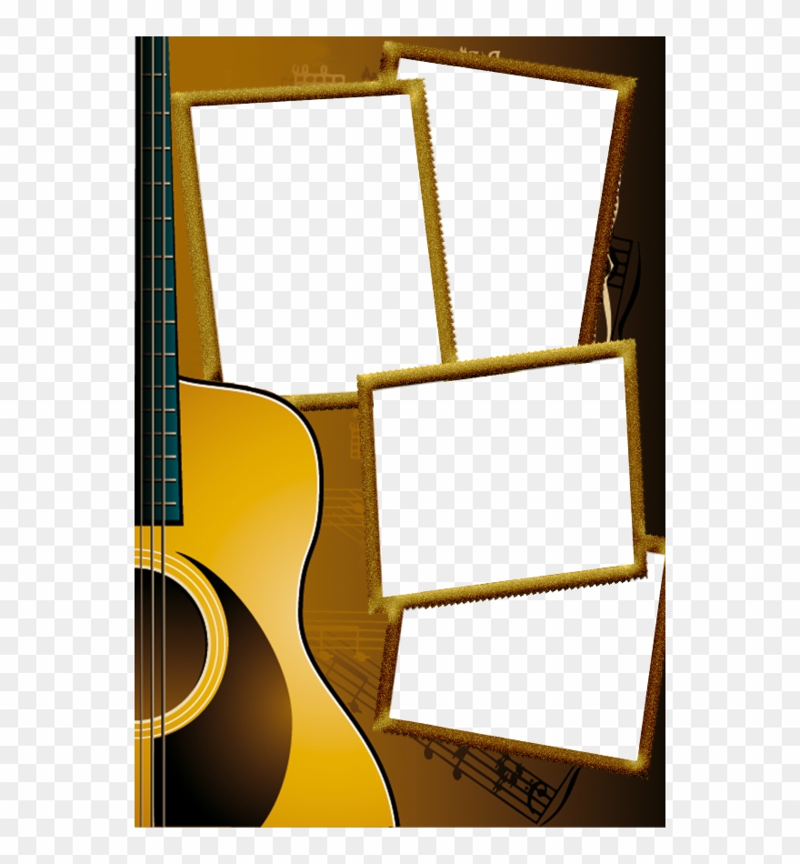 Foto Montagens Molduras - Moldura Para Fotos Tema Musica Clipart