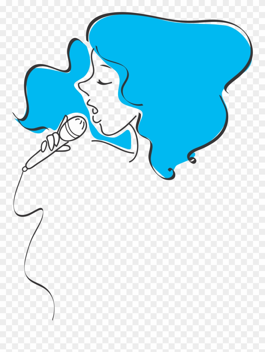 Singer Clipart Woman Singer - Singing Woman Png Transparent Png