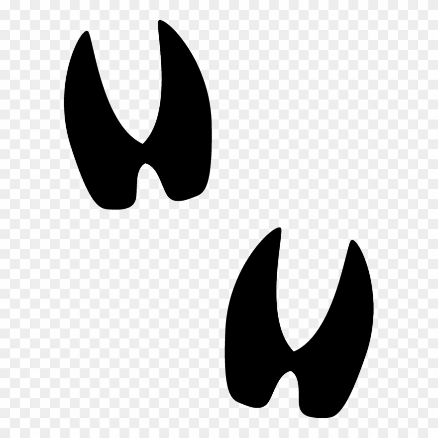 Clipart Transparent Deer Rubber Stamp Track - Png Download