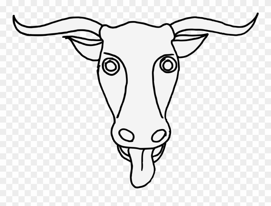 Bull's Head - Sketch Clipart
