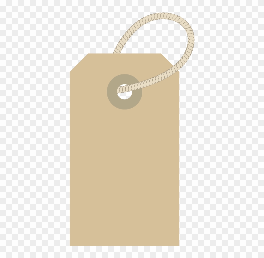 Clothing Label With Rope - Clothes Label Clipart - Png Download