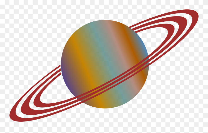 Rope Ring Clipart, Vector Clip Art Online, Royalty - Planet Cartoon With Rings - Png Download