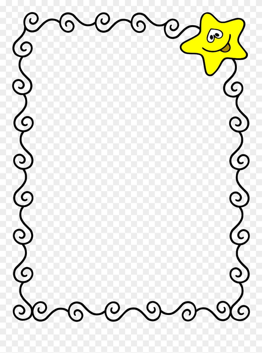 Frame Marcos Pinterest Clip Art - Decoraciones Para Cuaderno Bordes - Png Download