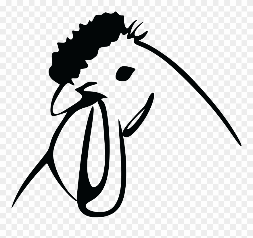 Big Image - Chicken Lineart Clipart