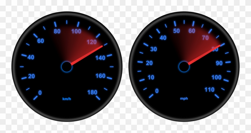 Sports Car Motor Vehicle Speedometers Dashboard Tachometer - Car Speedometer Clipart - Png Download