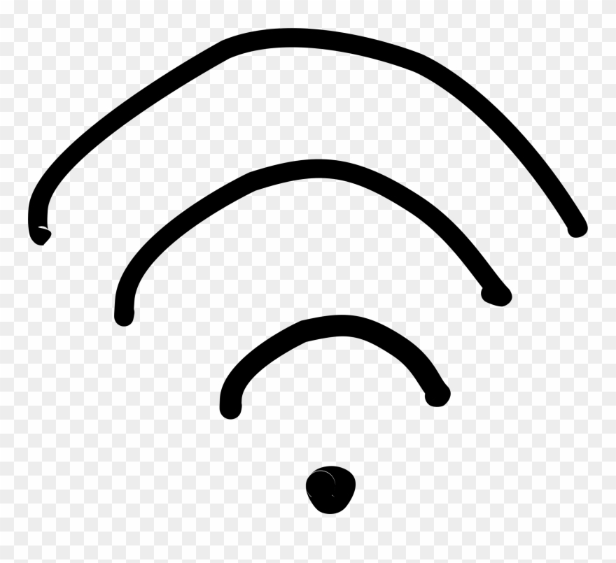 Clipart - Wifi Logo Sketch Png Transparent Png
