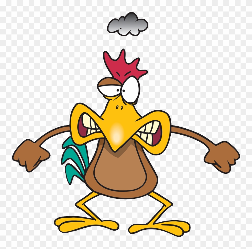 Is That Rotting Chicken I Smell - Angry Cartoon Chicken Clipart