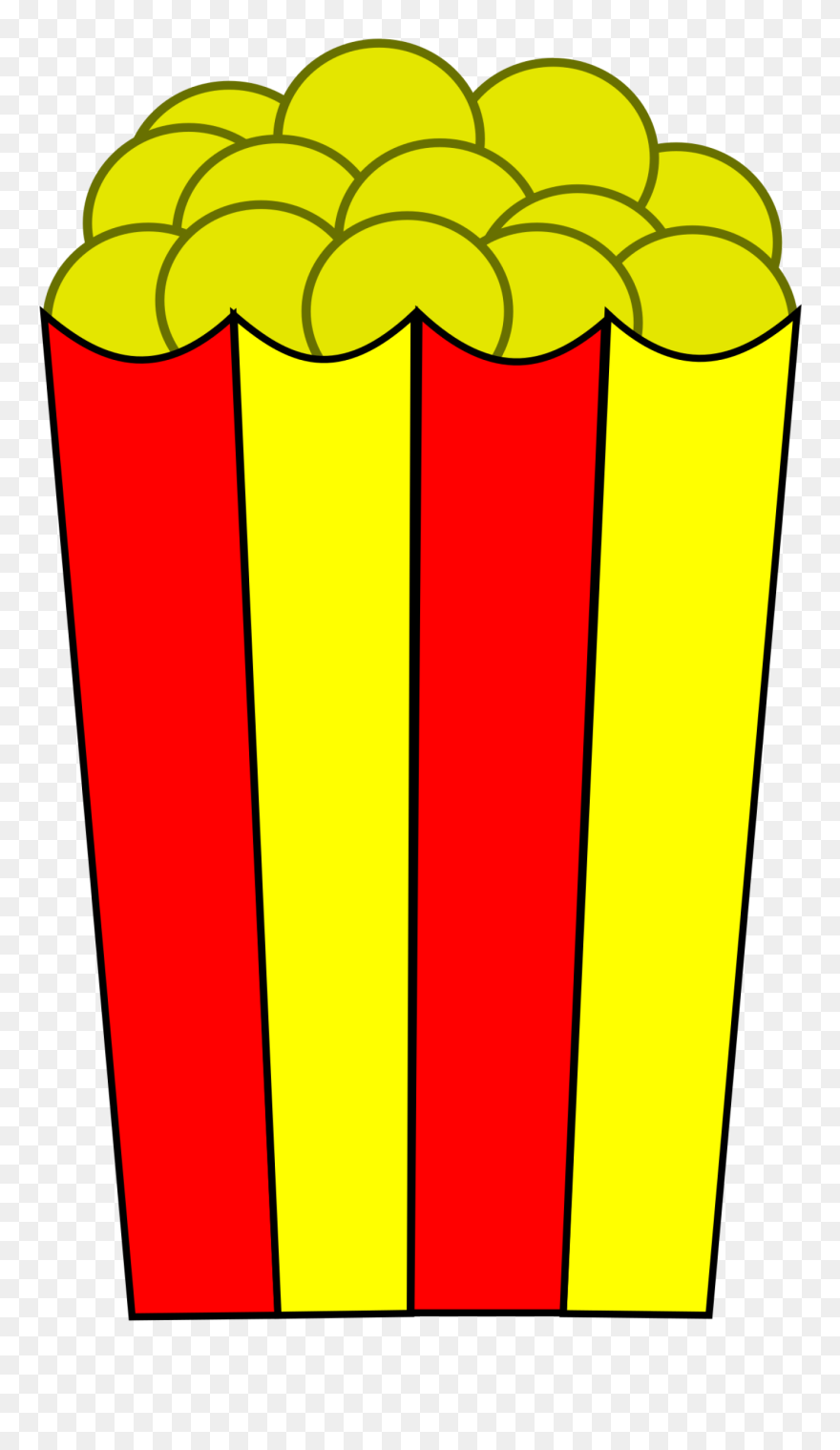 Popcorn Box Clip Art - Png Download