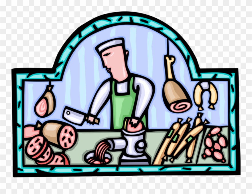 Metzgerei Clipart Butcher Clip Art - Cartoon - Png Download