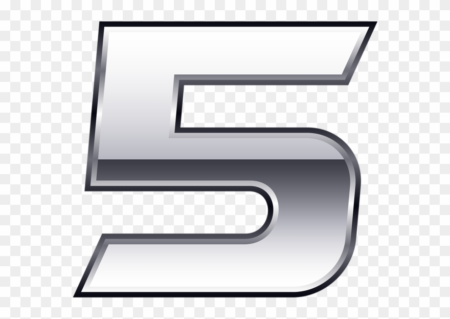 Silver Number Five Transparent Png Clip Art - Portable Network Graphics