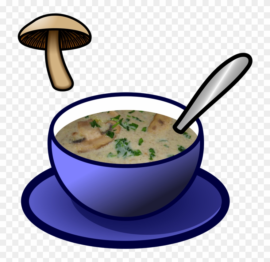 Chicken Soup Clipart Mushroom Soup - Cartoon Images Of Chicken Soup - Png Download