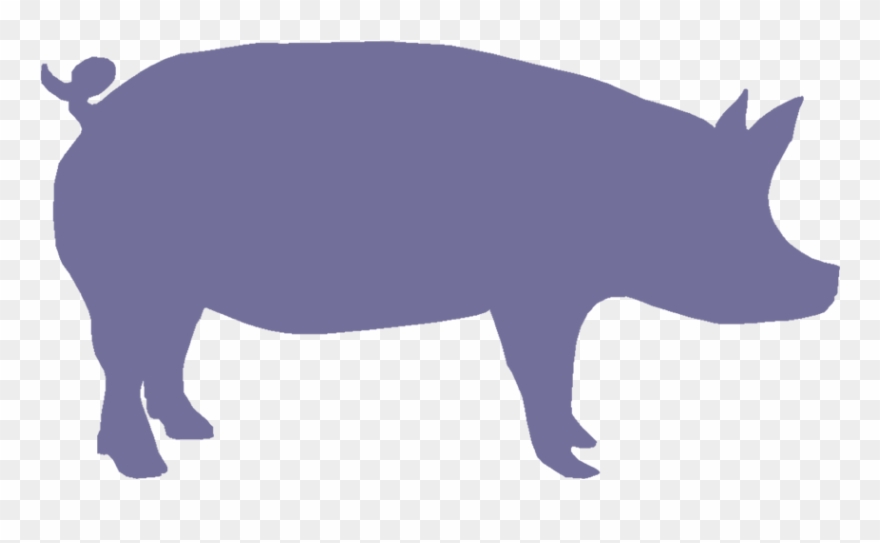 Pig Face Silhouette - Cute Pig Silhouette Png Clipart