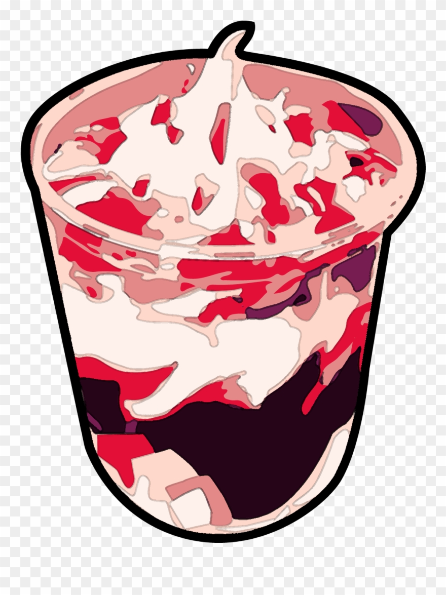 Sundae Clipart Mcdo - Strawberry Ice Cream Sundae - Png Download