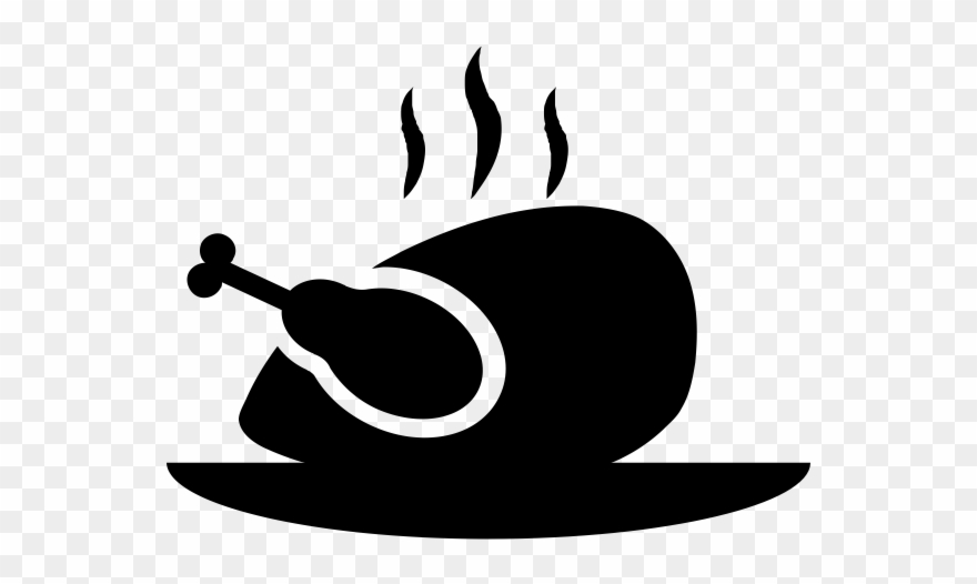 Roast Rubber Stamps Stampmore Industries Stamp - Chicken Food Icon Clipart
