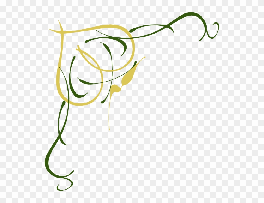 And Green Love Birds - Word Page Border Design Clipart