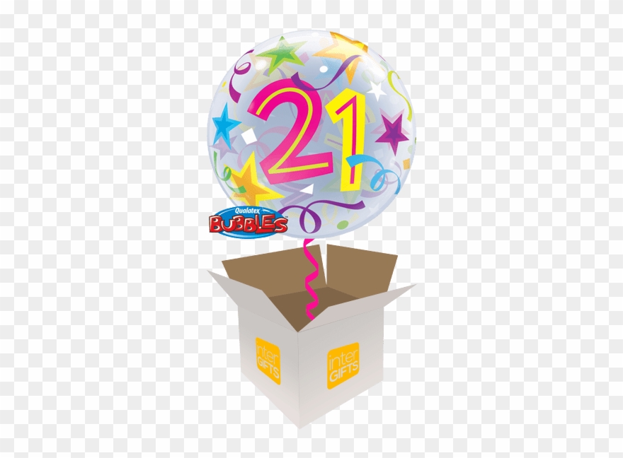 22″ Brilliant Stars 21 Bubble - 22" 21 Brilliant Stars Plastic Bubble Balloons Clipart