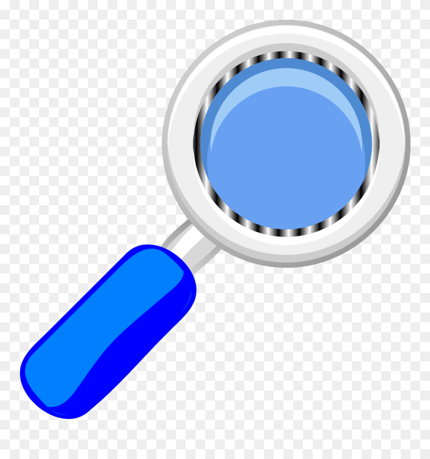 Blue Magnifying Glass Clipart - Png Download