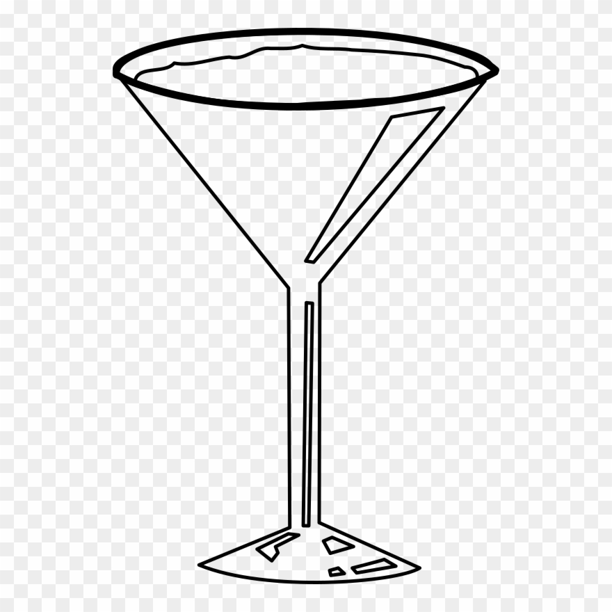 Clip Art Free Library Cocktail Glass Clipart - Blue Lagoon - Png Download