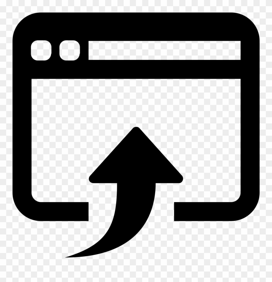 Browsers Clipart Web Interface - Open In Browser Icon - Png Download