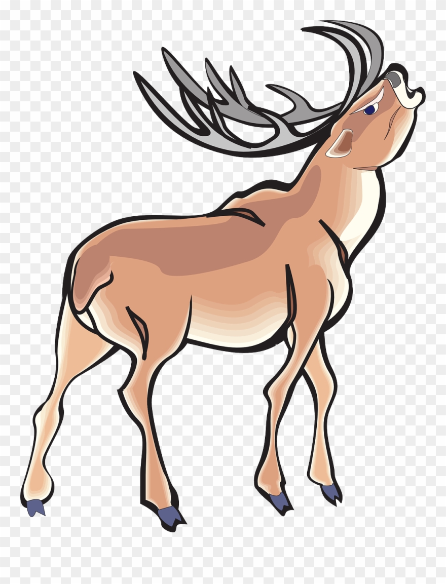 Download Clip Royalty Free Download Art Kids Clipart - Angry Deer Png Transparent Png