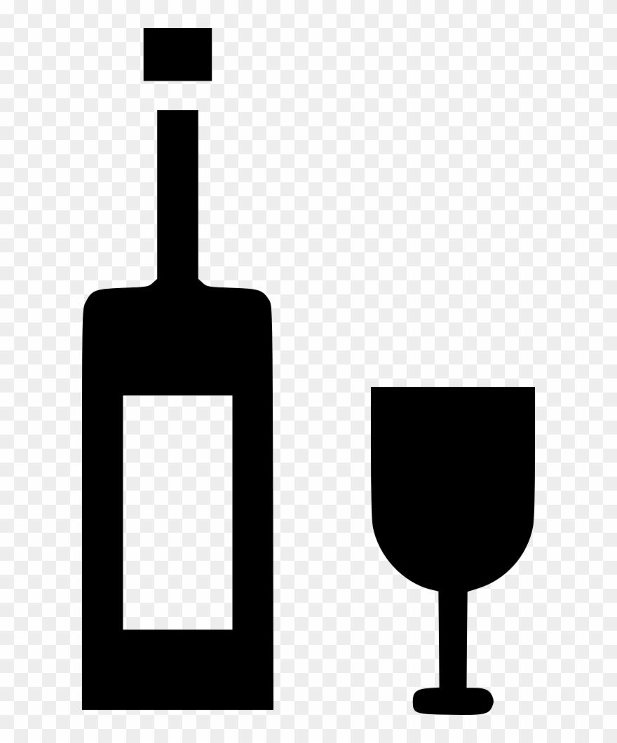 Wine Glass Bottle Drink Celebrate Celebration Comments - Glass Bottle Clipart