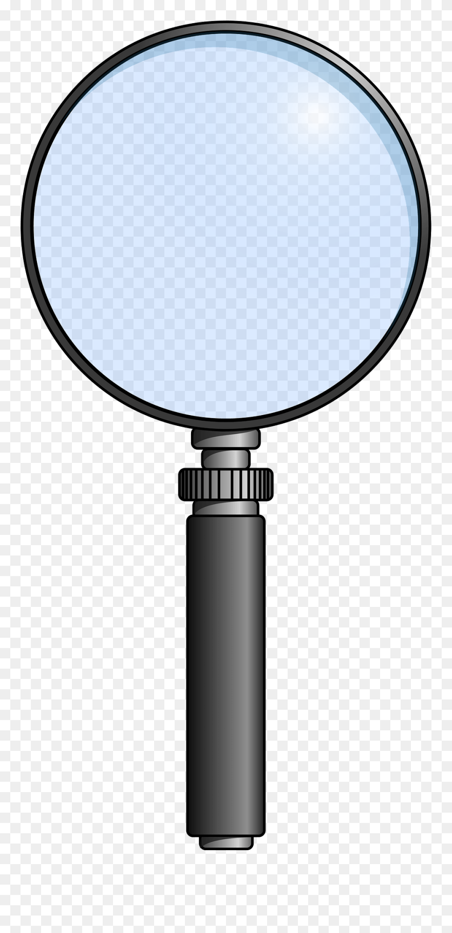 Magnifying Glass 4656 Large - Magnifying Glass Vertical Clipart