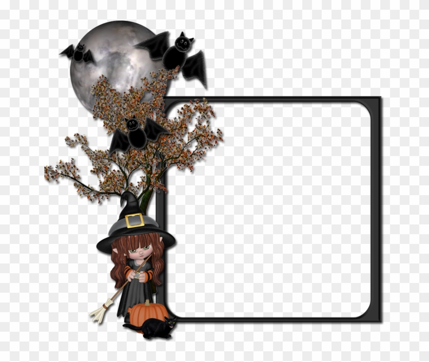 Halloween Frames, Halloween Clipart - Halloween Moldura Png Transparent Png