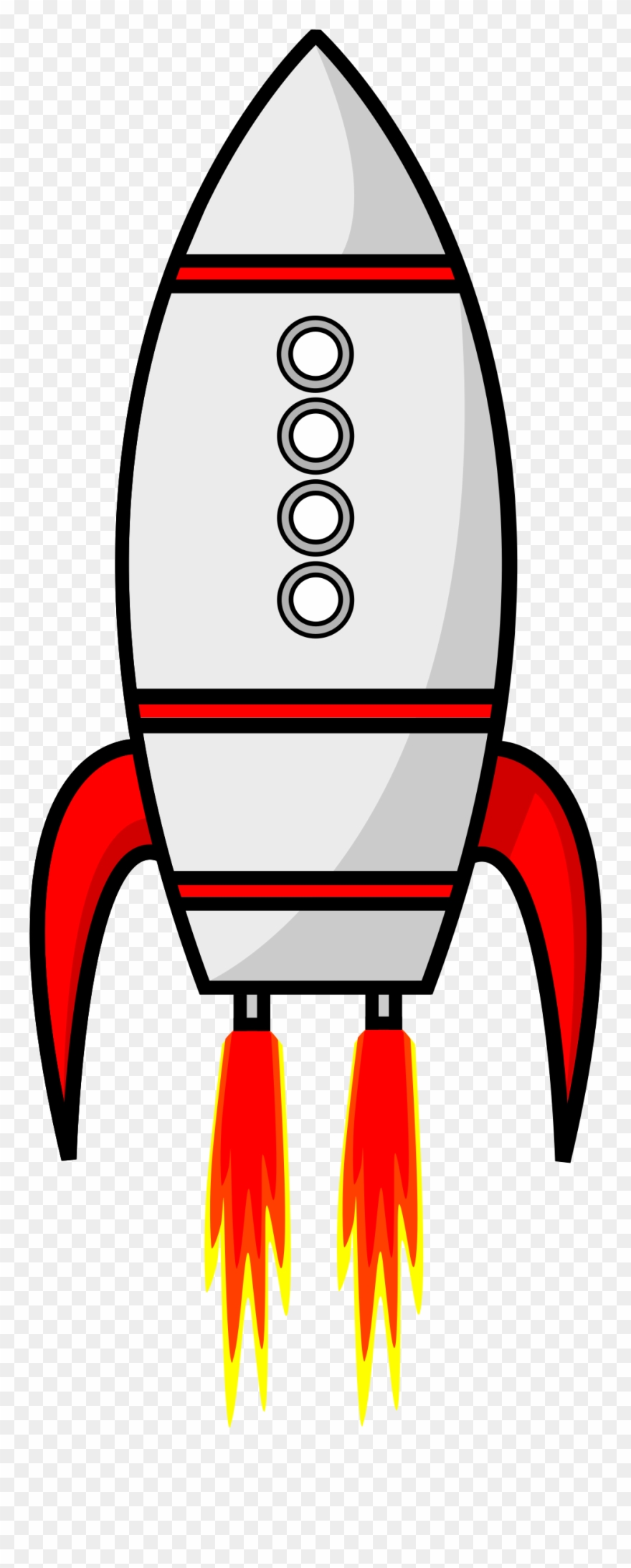 Image Black And White Stock Coffin Clipart Empty - Rocket Cartoon - Png Download