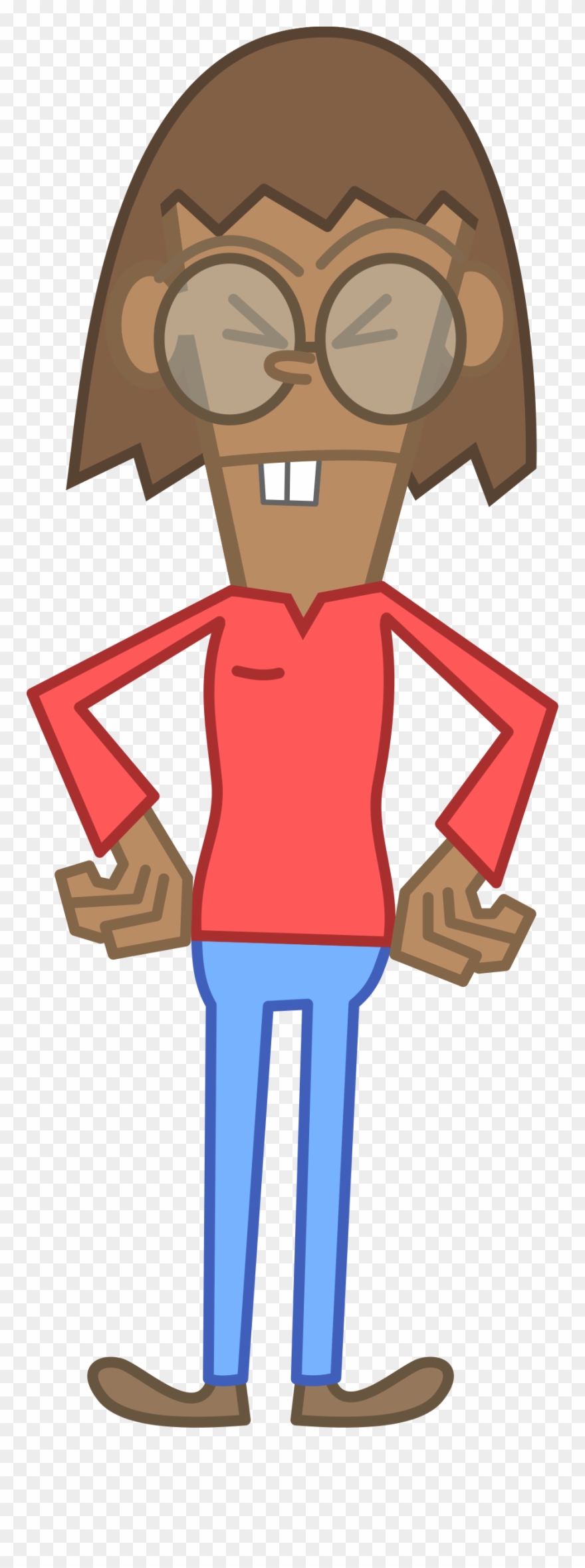 Big Image - Female Nerd Png Clipart