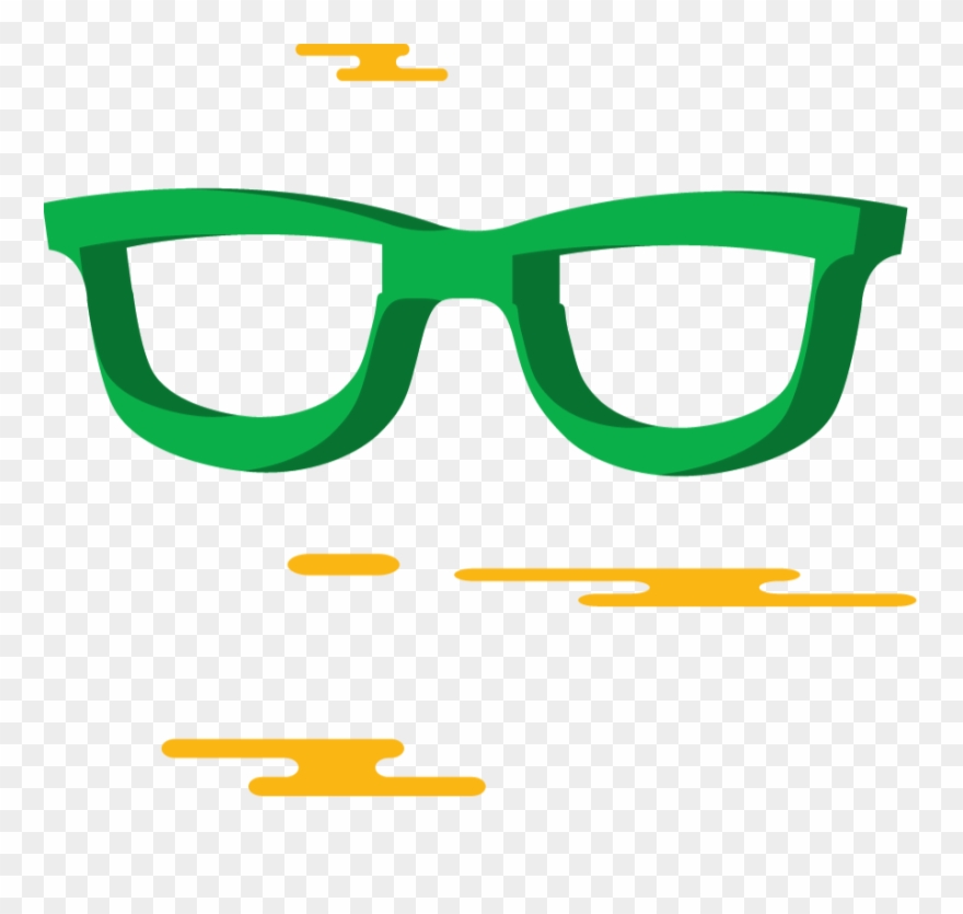 Geek Clipart Optical - Oculos Verde E Amarelo Png Transparent Png