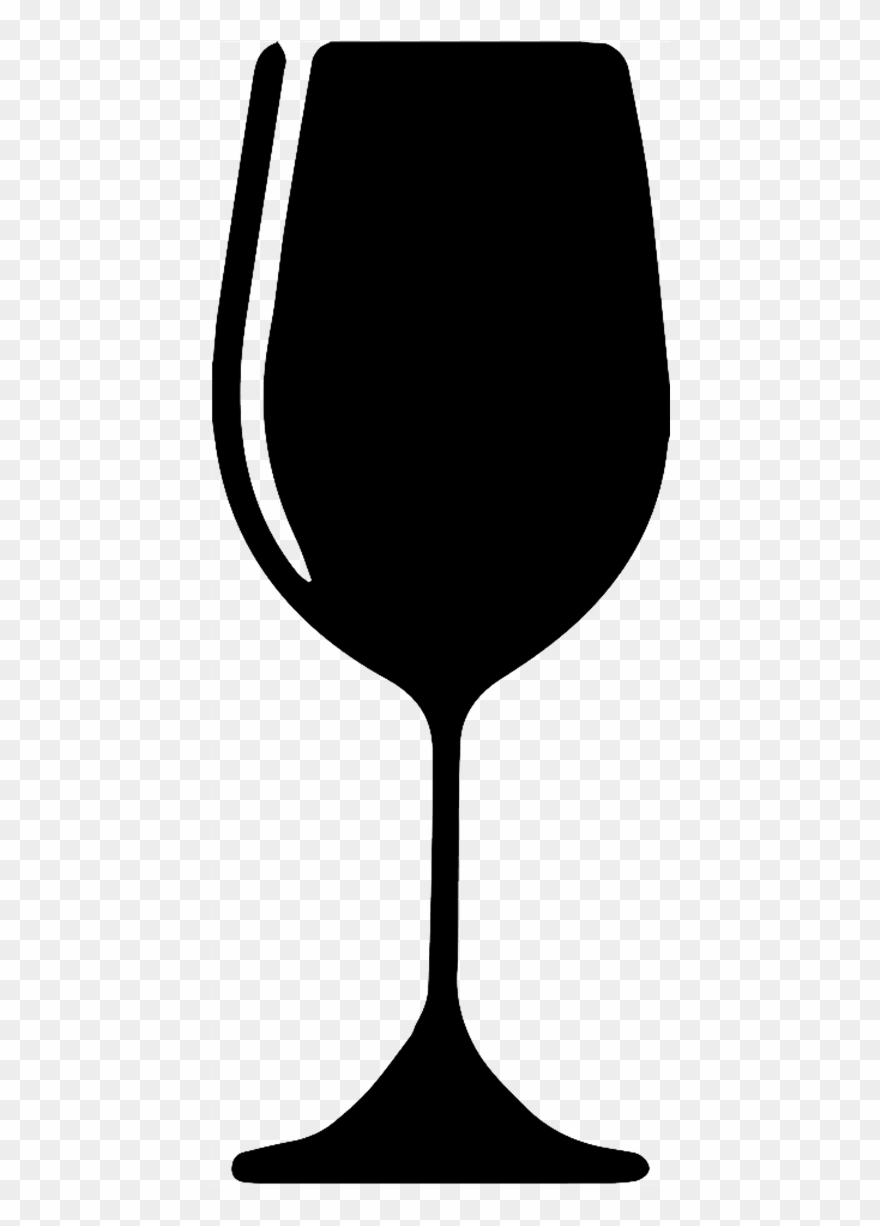 Wine Free - Wine Glass Silhouette Png Clipart
