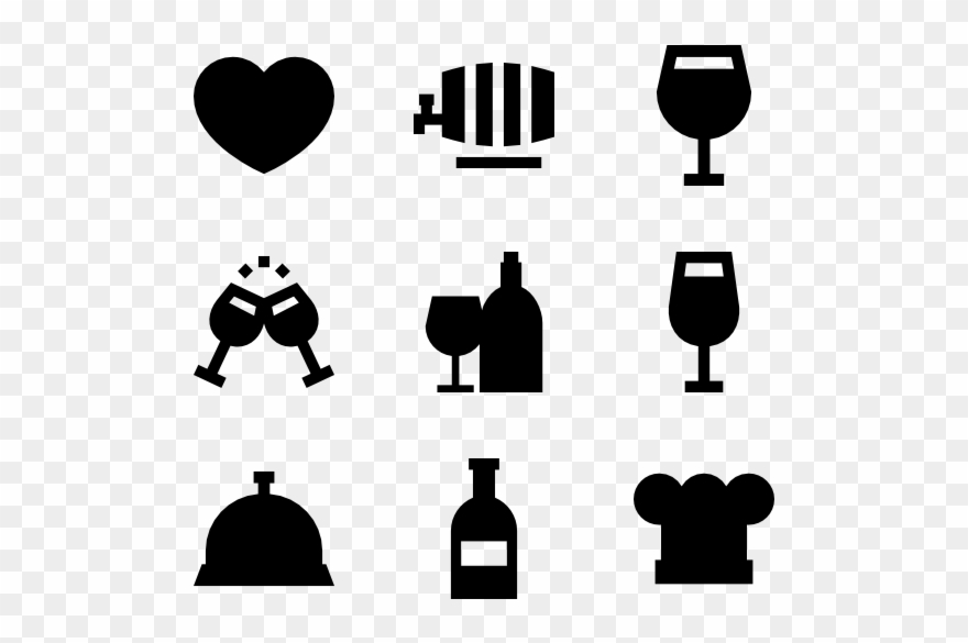 Winery Collection - Wine Icons Clipart