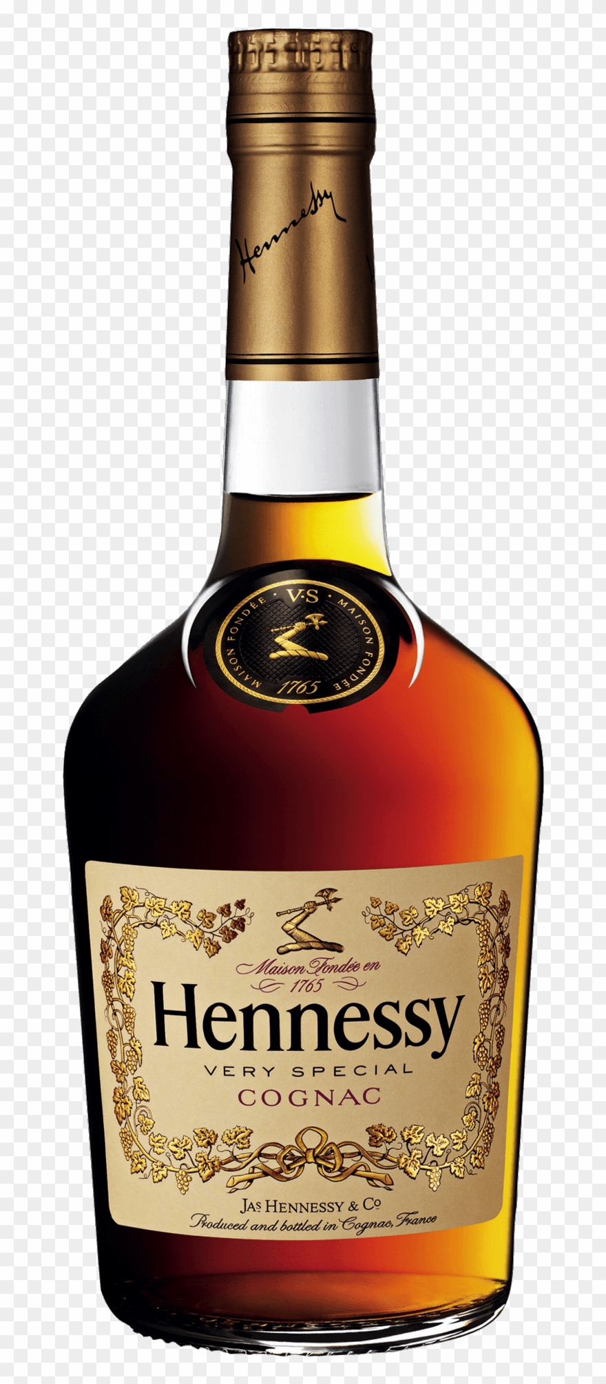 Whiskey Vector Henny Bottle Clip Art Royalty Free Download - Hennessy Vs Cognac - Png Download
