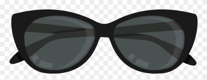 Goggles Sunglasses Line - Sunglasses Clipart