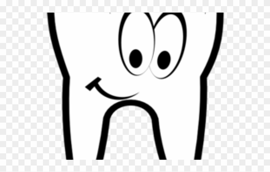 Smile Clipart White Tooth - Cartoon Eyes Clip Art - Png Download