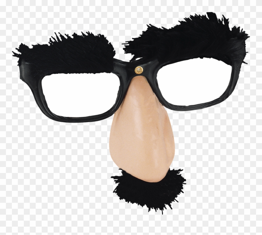 Eyebrow Glasses Clipart Glasses Nose Eyebrow - Eyebrow Glasses - Png Download