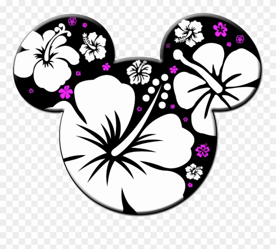 Mickey Mouse Icon Clipart - Hawaiian Mickey And Minnie Mouse - Png Download