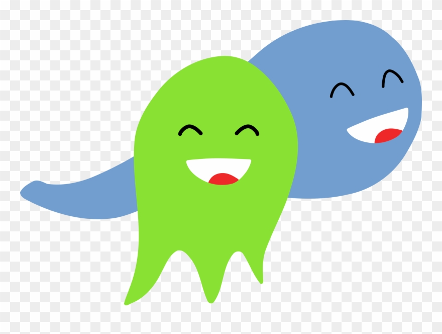 Ghostly Clipart Smiling Ghost - Smiling Ghosts - Png Download