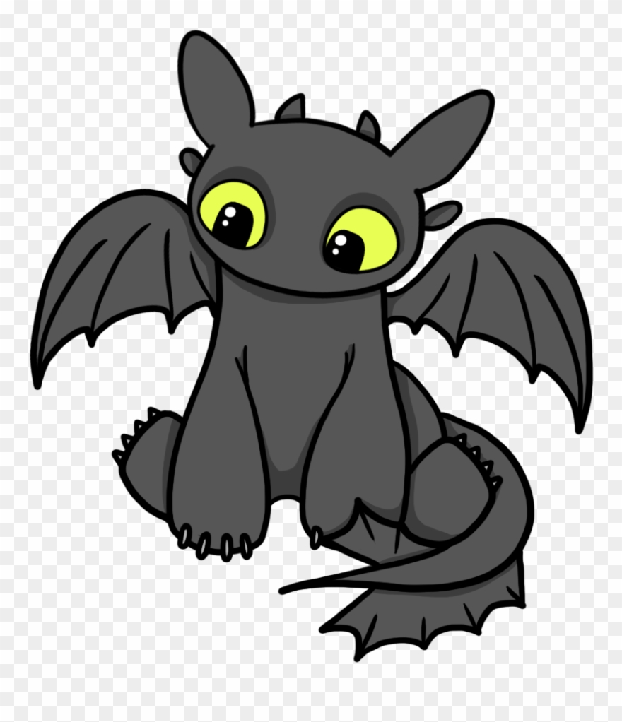 How To Train Your Dragon Clip Art Many Interesting - Toothless How To Train Your Dragon Cartoon - Png Download