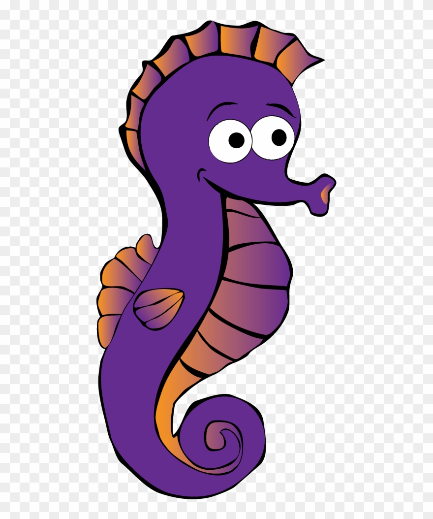 Diving Clipart Competitive Swimming - Caballito De Mar Animado - Png Download