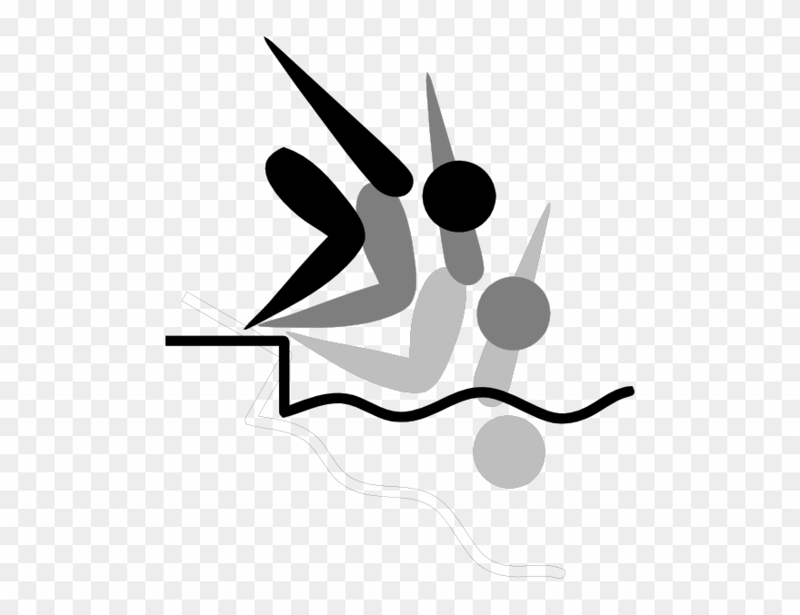 Diving Sport Drawing Clipart