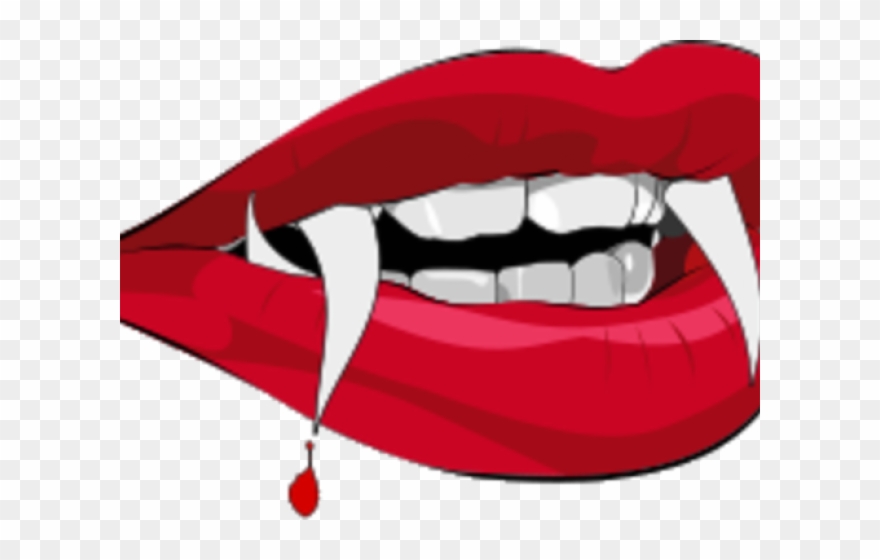 Drawn Teeth Plastic Vampire Tooth - Vampire Png Clipart