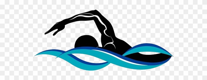 Swimming Silhouette Illustration Black - Swimming Silhouette Clipart