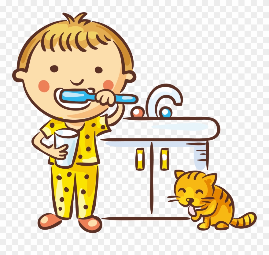 Png Library Stock Tooth Dentistry Child Children - Brush My Teeth Flashcard Clipart