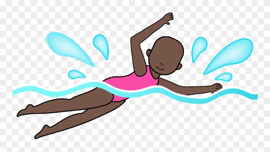Personalized Swimming Christmas Ornament - Swimming Clipart