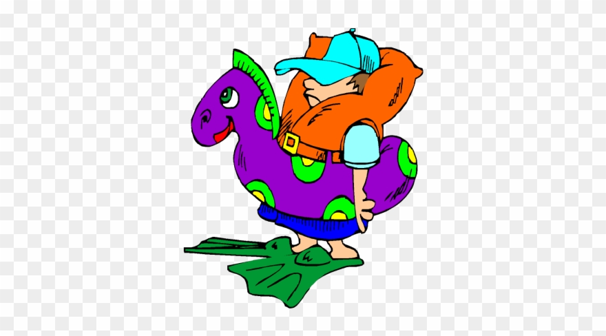 Swimming Clipart Cartoon - Clip Art - Png Download