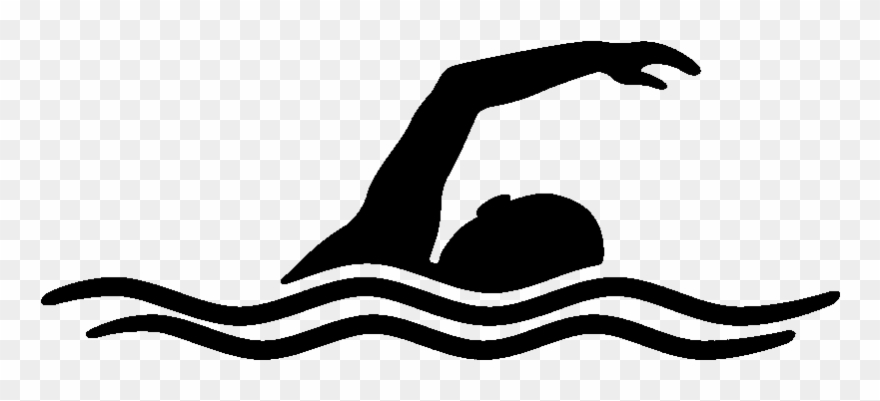 Swimmer Images - Swimming Clipart Black And White - Png Download