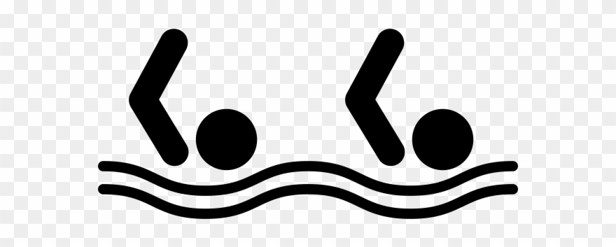Synchronized Swimming Rubber Stamp - Rubber Stamping Clipart
