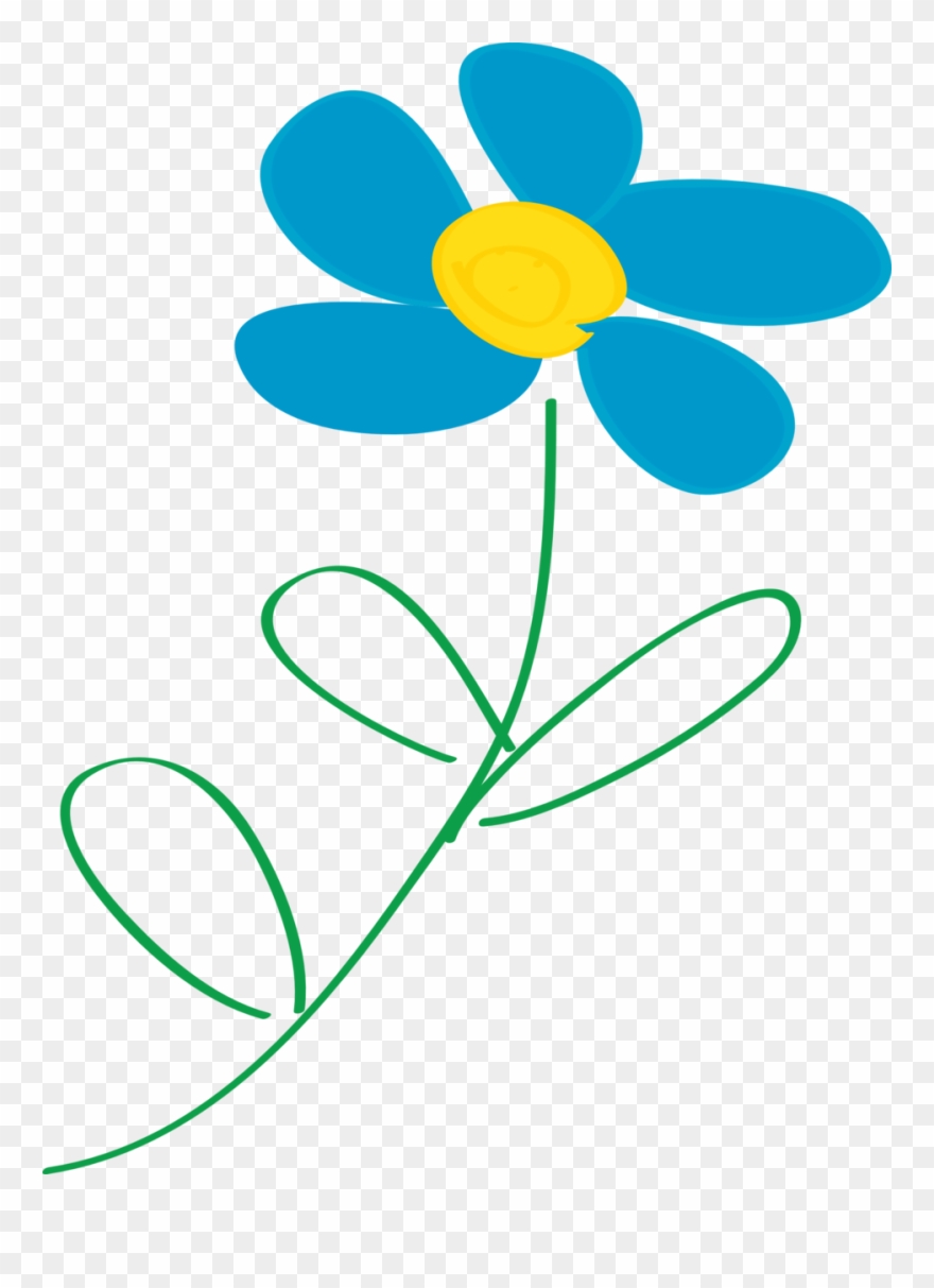 Free Whimsical Blue Flower Free Calla Lily - Flower Images Free Clip Art - Png Download