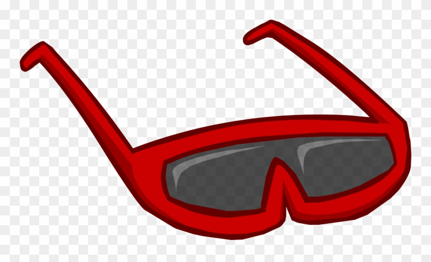 Red Glasses Club Penguin Clipart